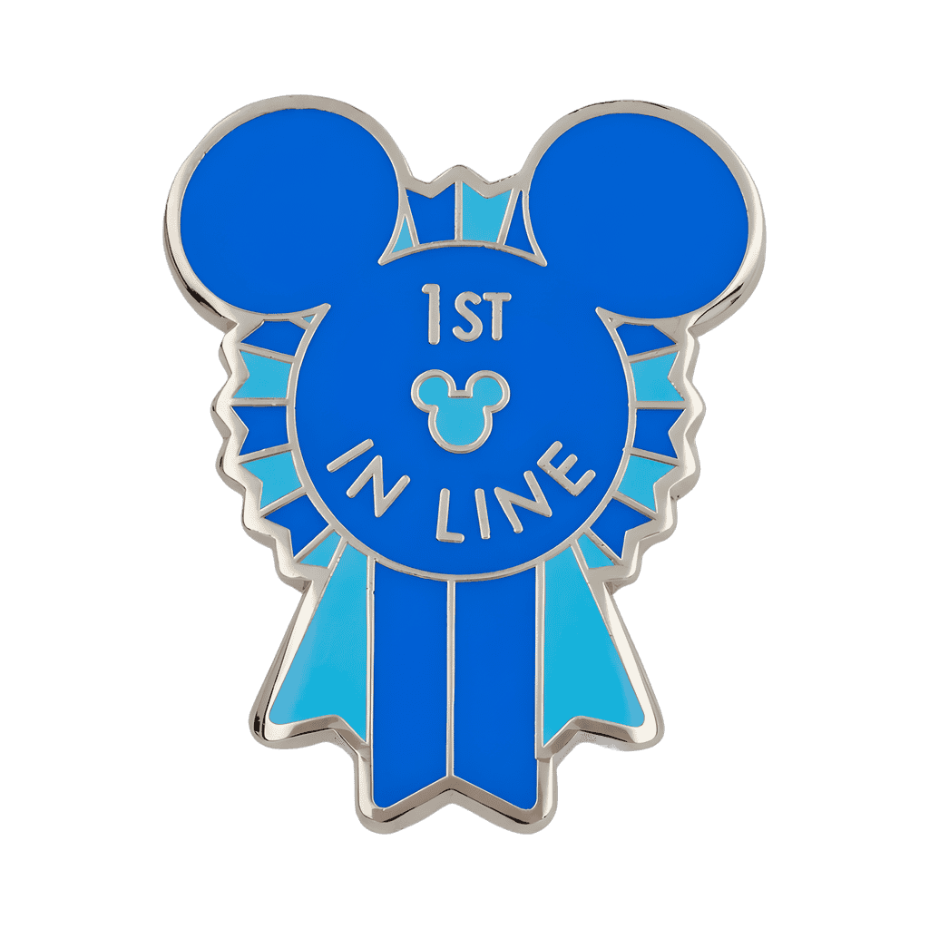 First (1st) in Line Blue Ribbon Disney pin