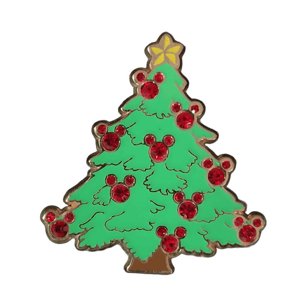 Christmas Tree with Jeweled Mickey Mouse Icon Ornaments Disney pin