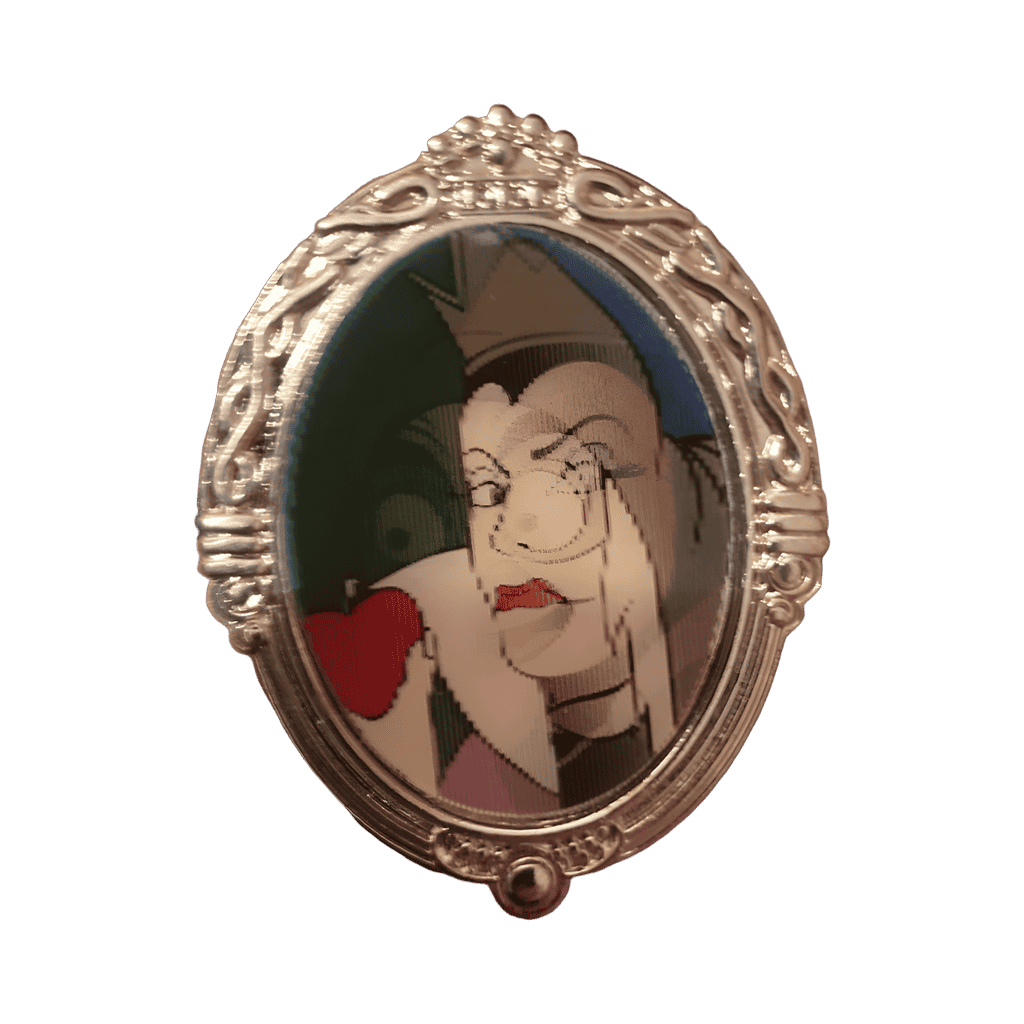 Evil Queen and Old Hag Lenticular Disney pin