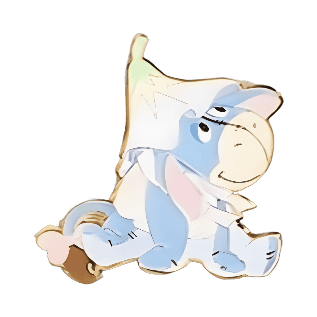 Eeyore as Flower Disney pin