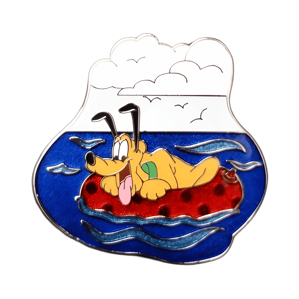 Pluto Floating on an Inner Tube Disney pin