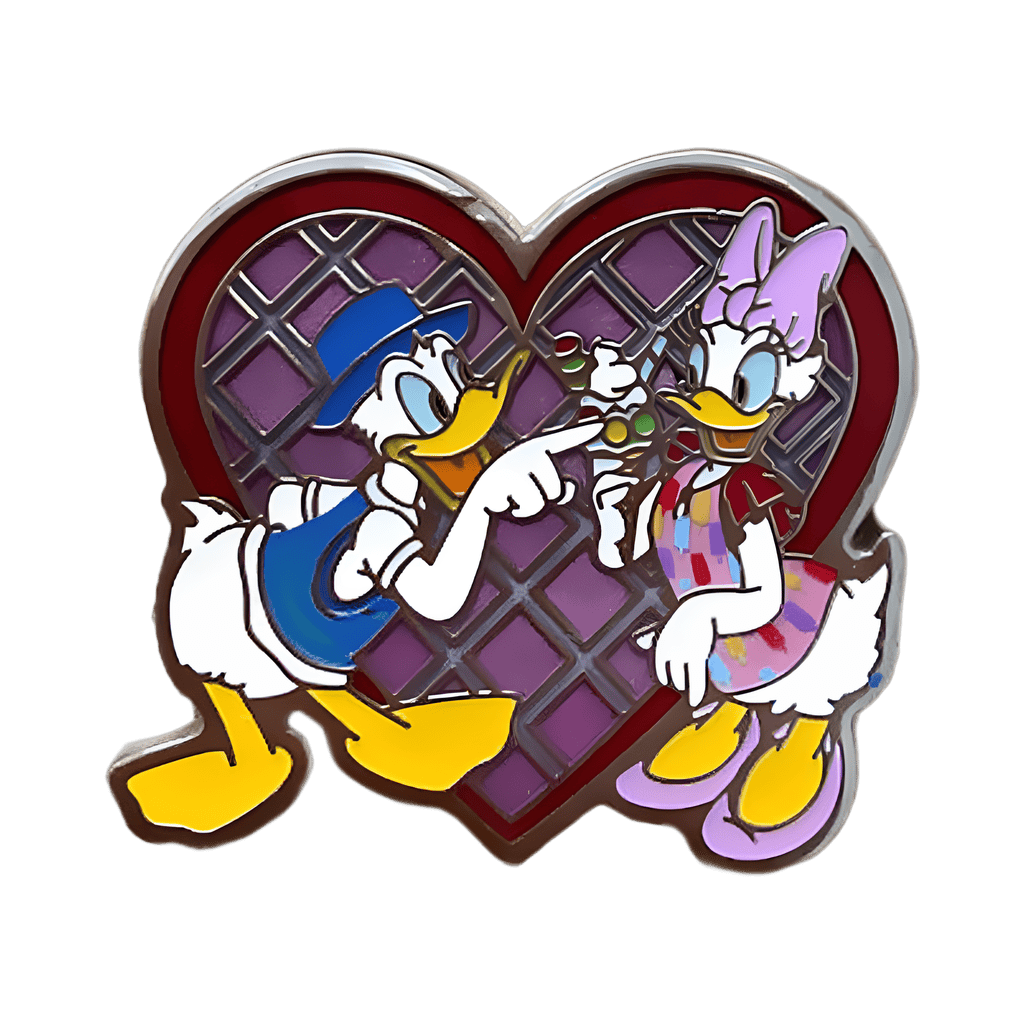Donald and Daisy Heart Disney pin