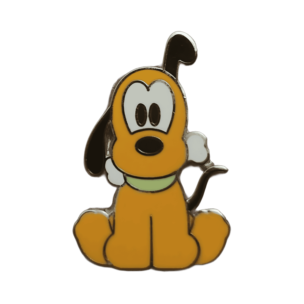 Pluto with Bone Disney pin