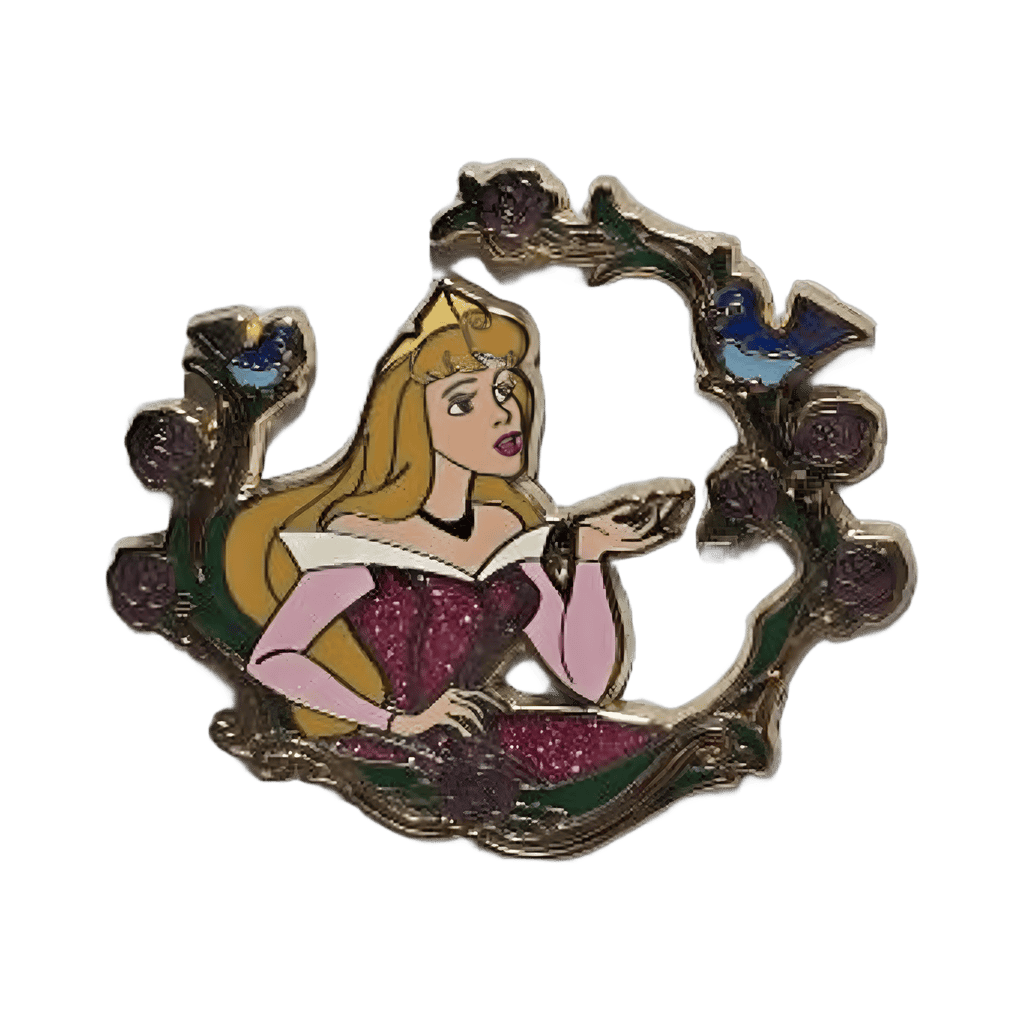 Aurora with vine and birds Disney pin