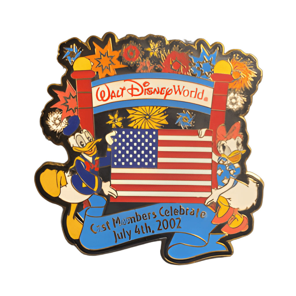 Cast Members Celebrate July 4, 2002 Disney pin
