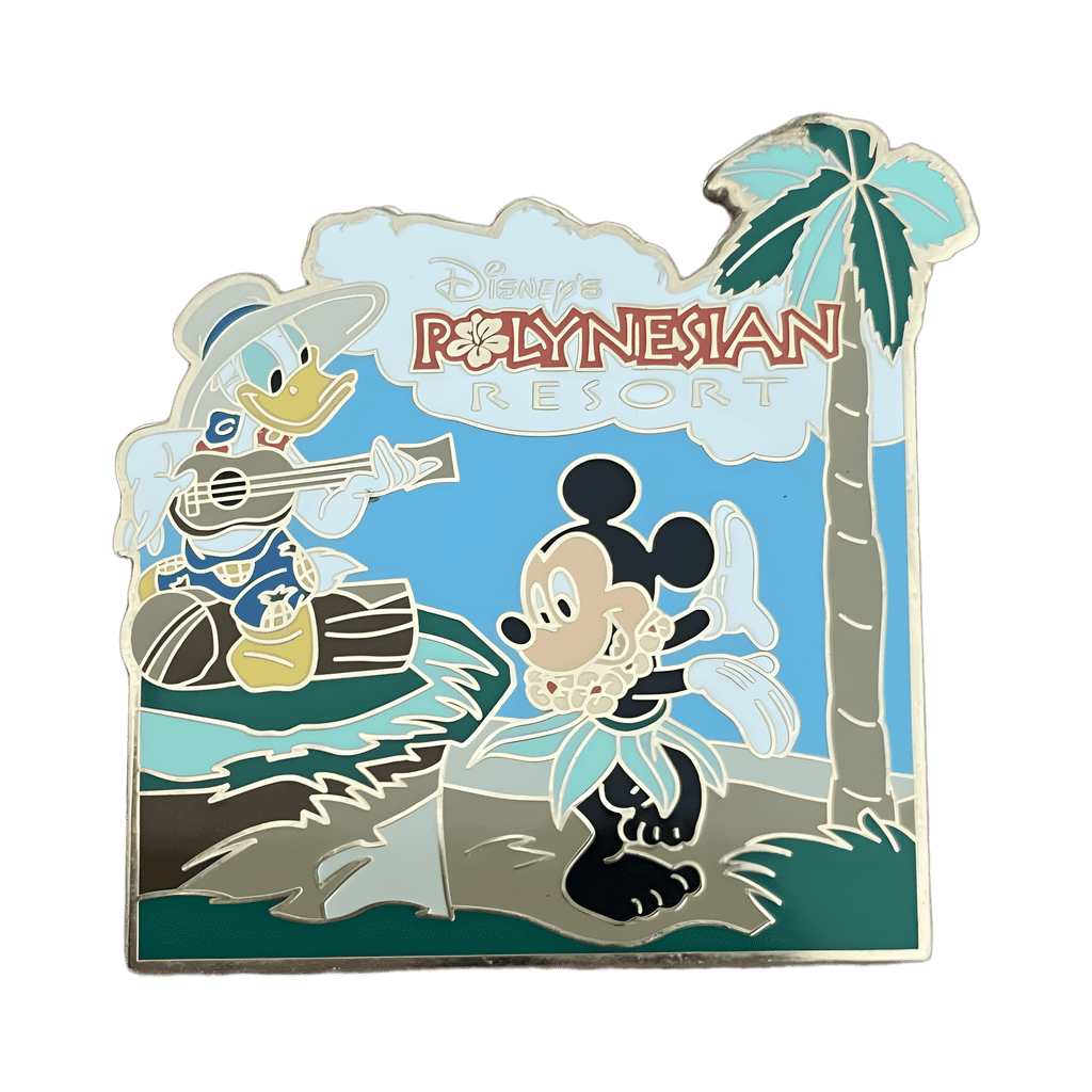 Polynesian Resort Donald and Mickey Disney pin