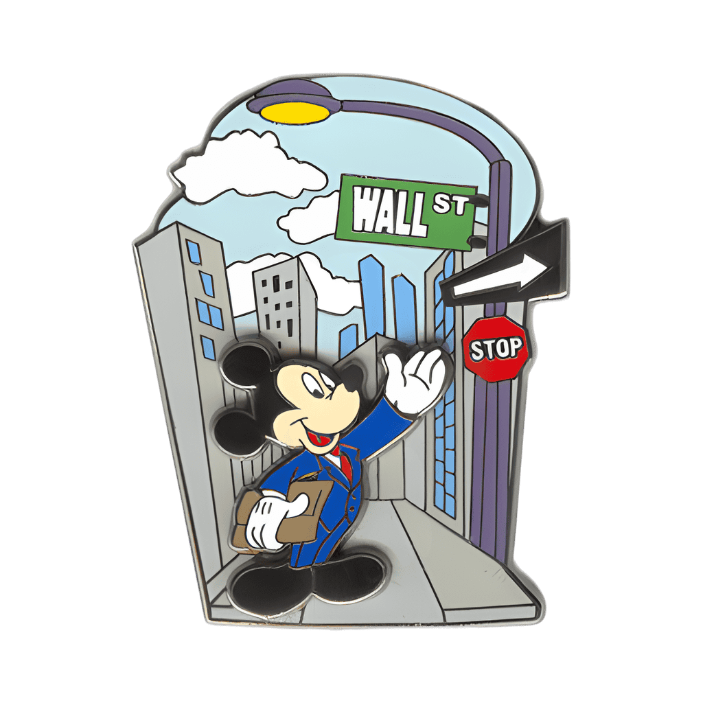 Mickey Mouse on Wall Street Disney pin