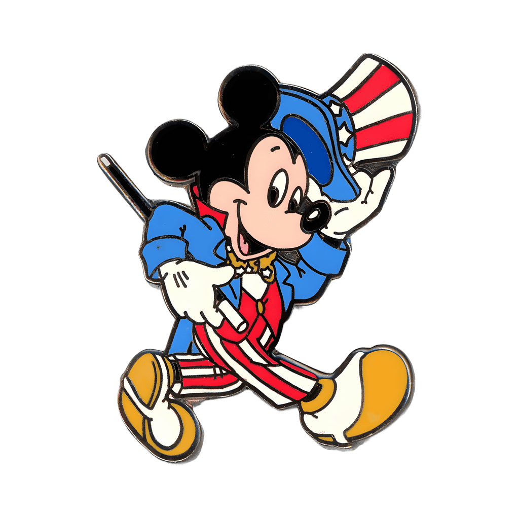 Mickey Mouse Dressed as Uncle Sam - Black Version Disney pin