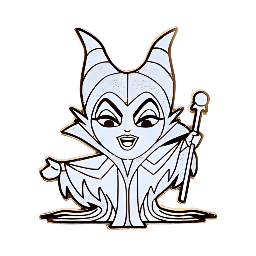 Maleficent White Chase Disney pin
