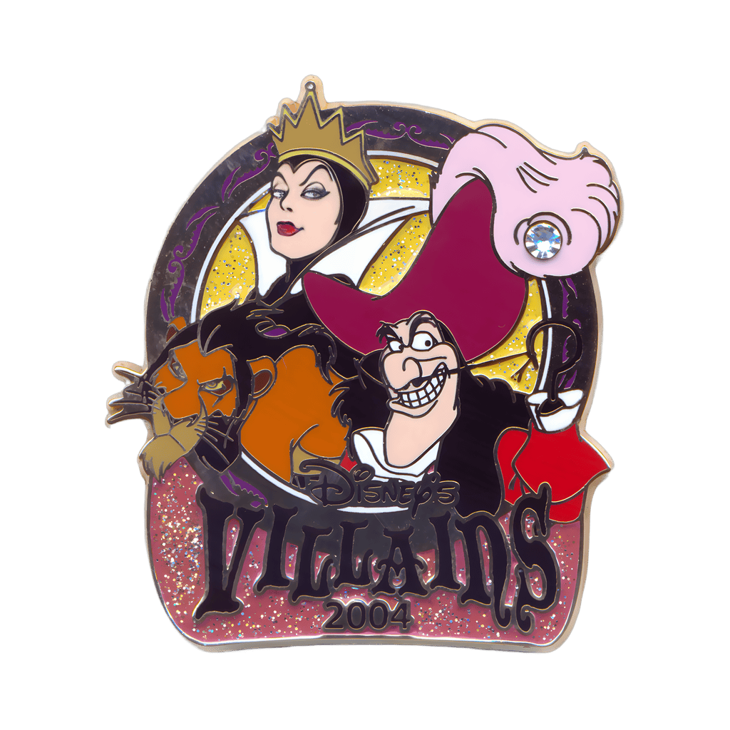 Captain Hook, Scar and the Evil Queen 2004 Disney pin