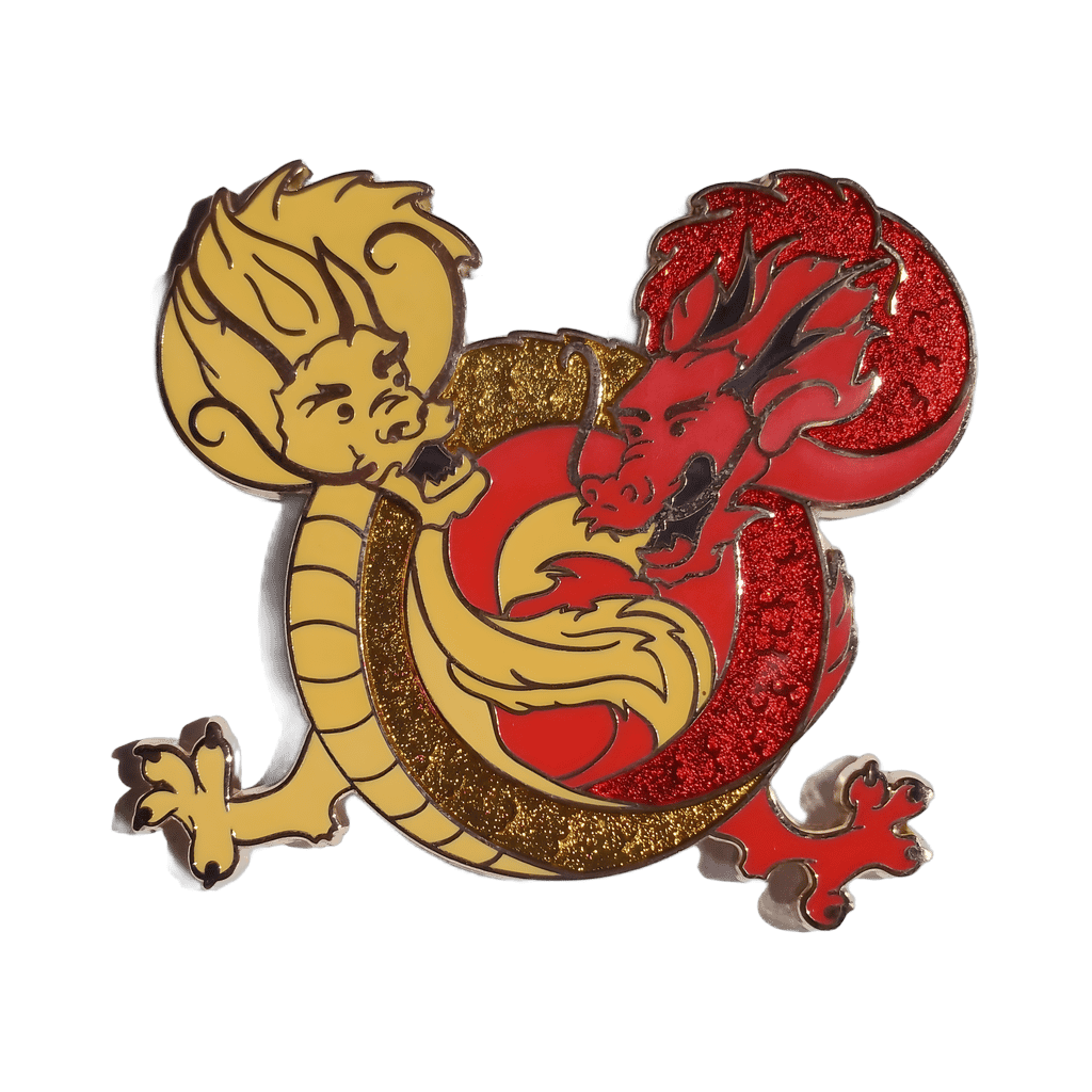 Mickey Mouse Dragon Icon Disney pin