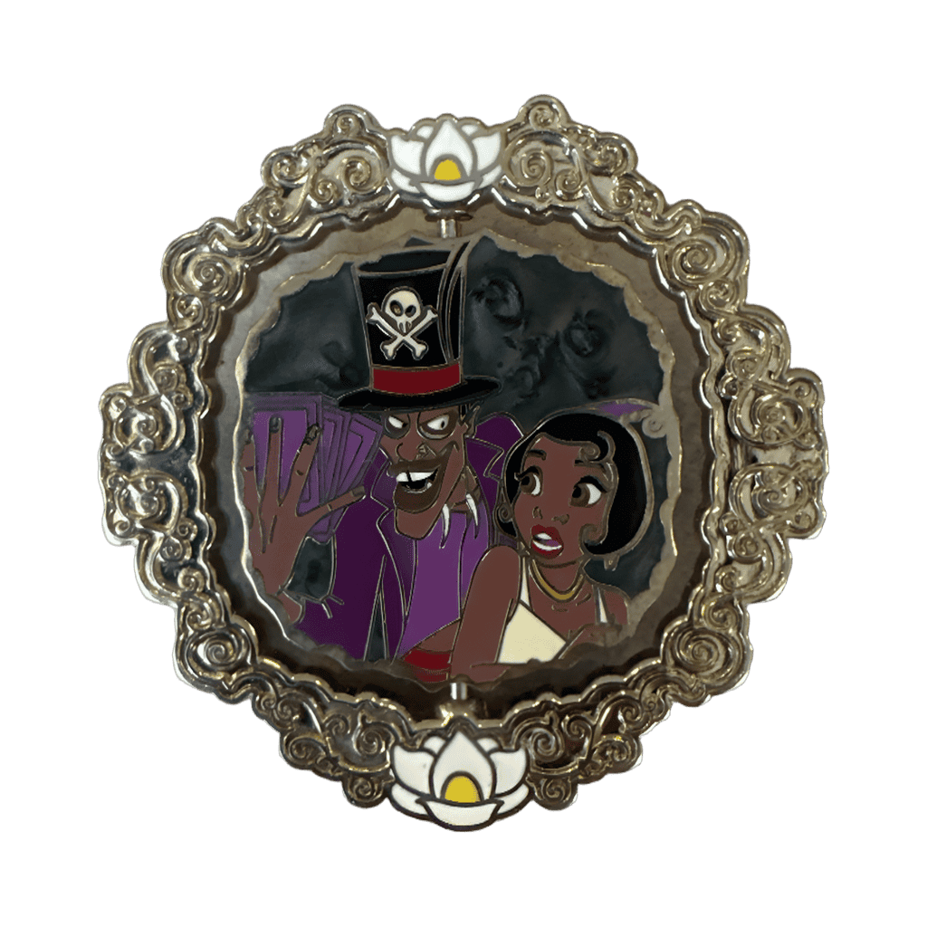 Tiana and Dr Facilier Spinner Disney pin