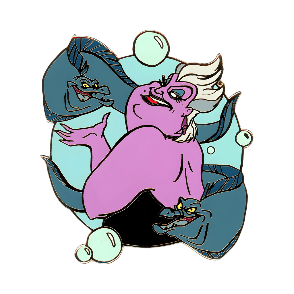 Ursula with Flotsam & Jetsam Disney pin