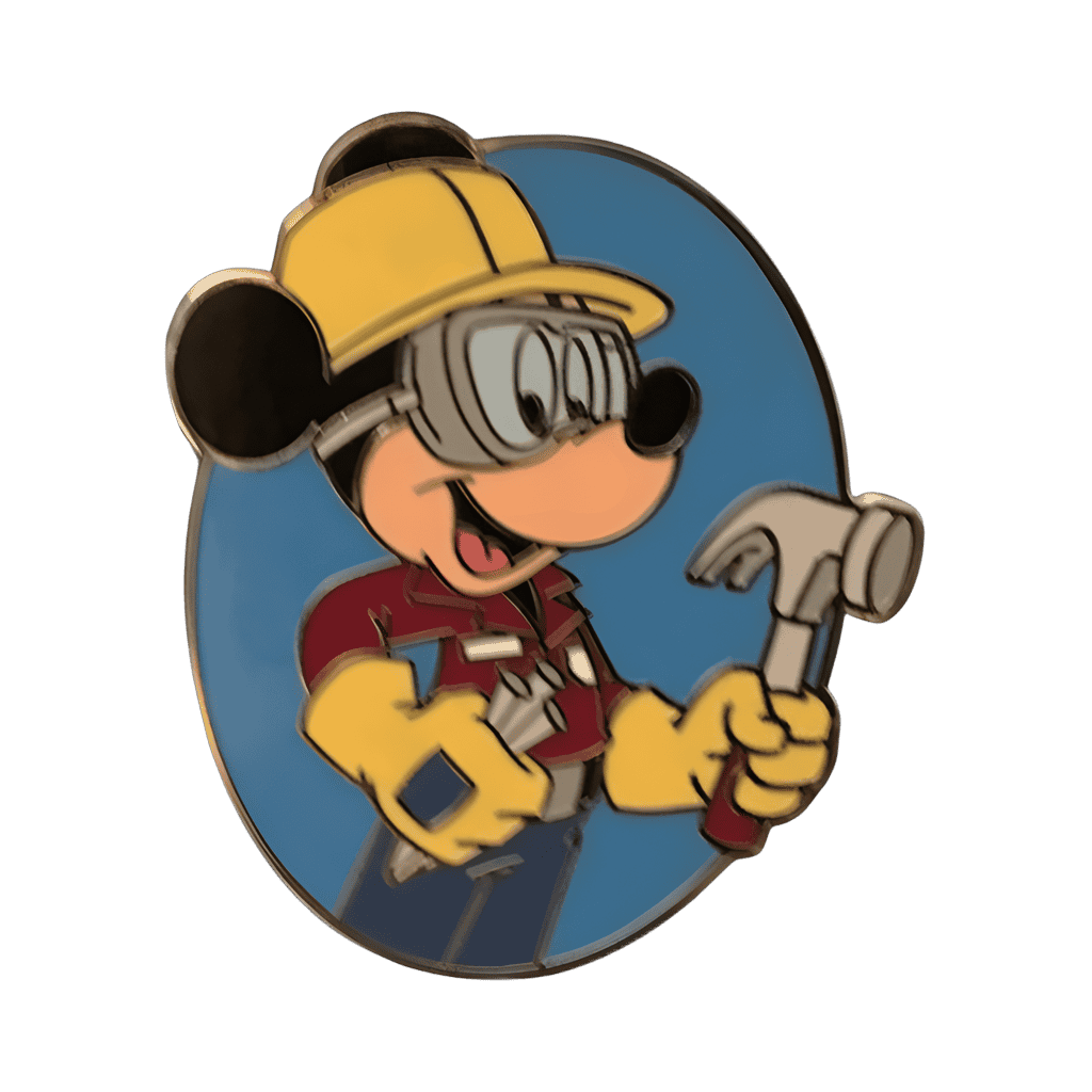 Mickey with hammer Disney pin