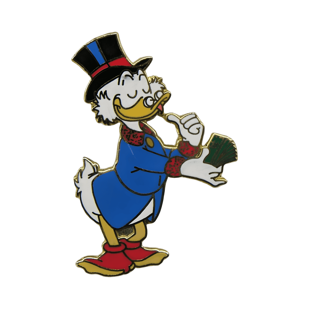 Scrooge McDuck - Counting Money Disney pin