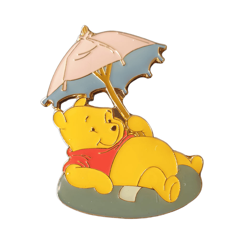Winnie the Pooh on inner tube Disney pin
