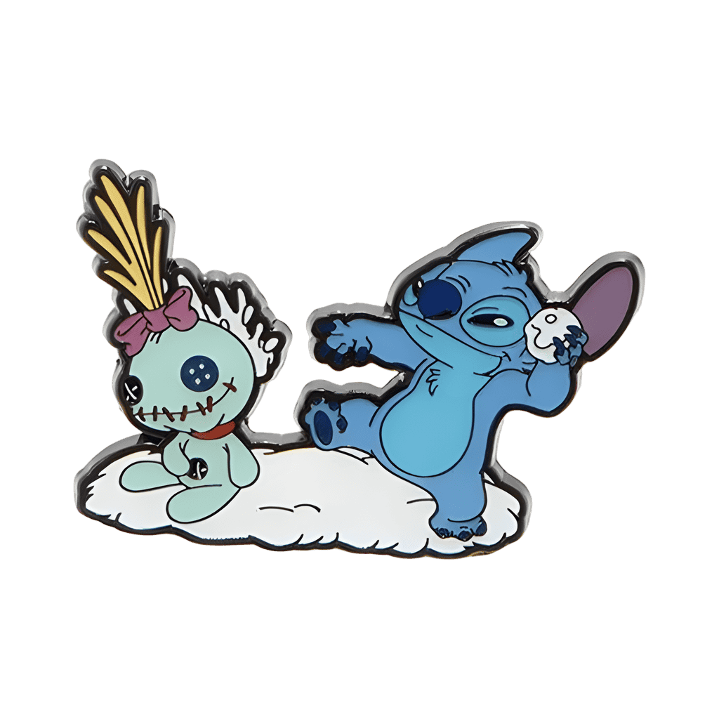 Stitch & Scrump in Snowball Fight Disney pin