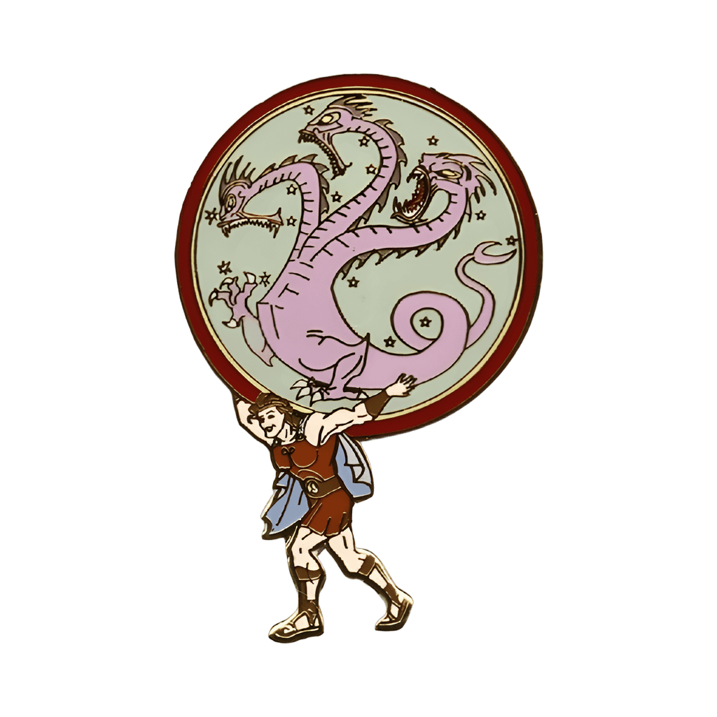 Hercules Carrying Hydra Disney pin