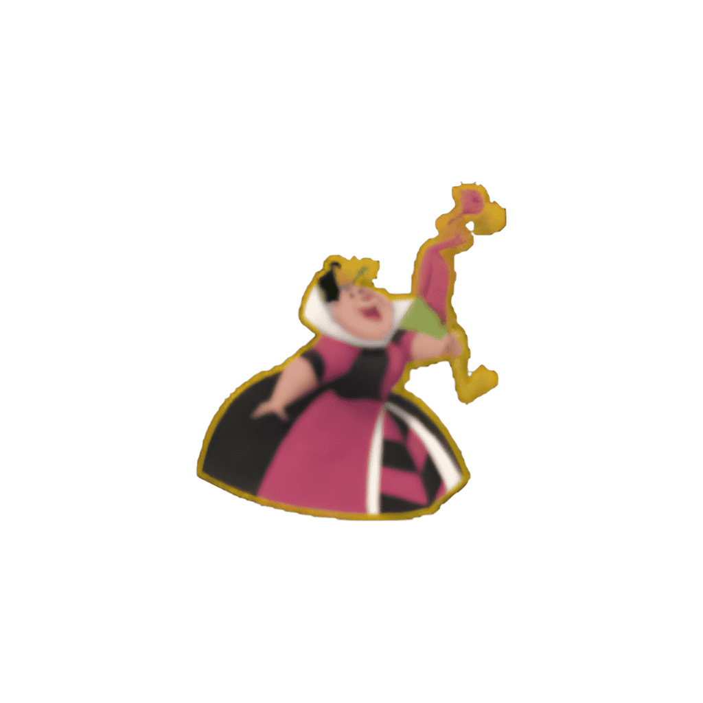 Alice in Wonderland Map Set - Queen of Hearts with Pink Flamingo Disney pin