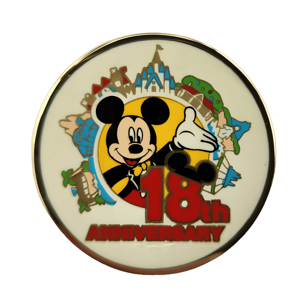 18th Anniversary - Mickey Mouse Disney pin