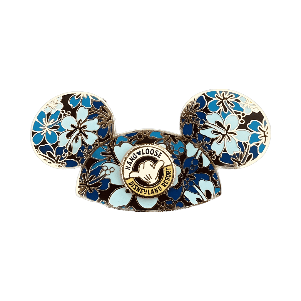 Hang Loose Hibiscus Mickey Mouse Ear Hat - DLR version Disney pin