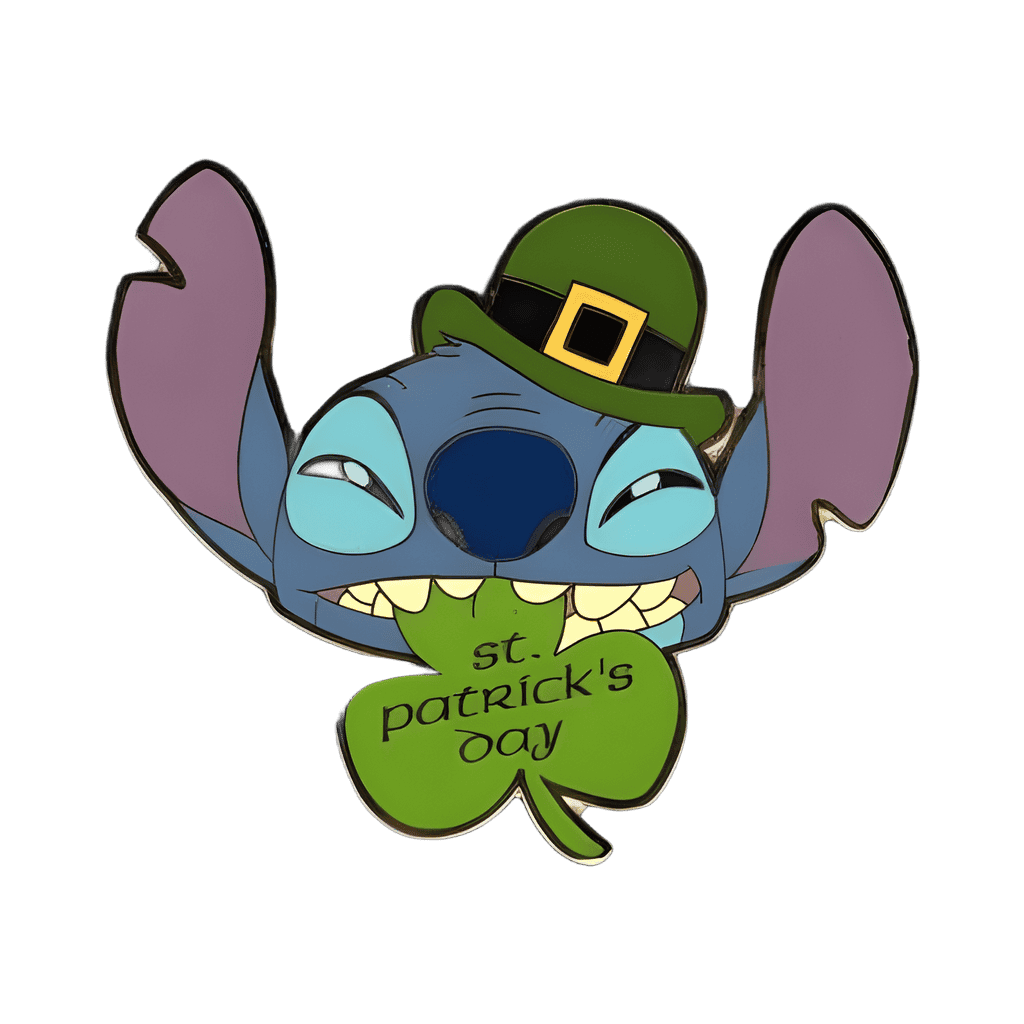 2004 - Stitch Biting Clover Disney pin