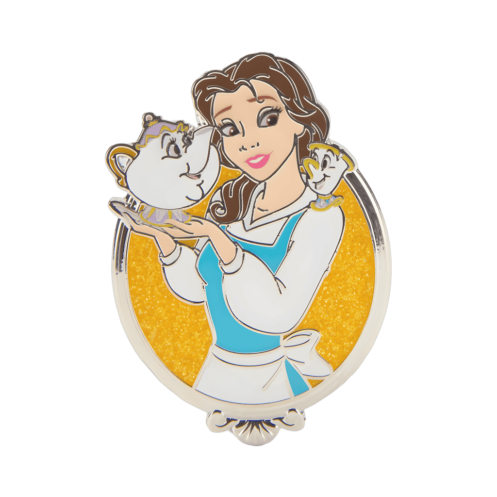 Belle with Mrs. Potts and Chip Disney pin