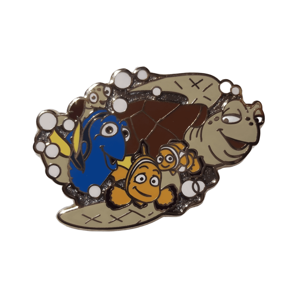 Nemo, Dory, Marlin, Crush and Squirt Disney pin