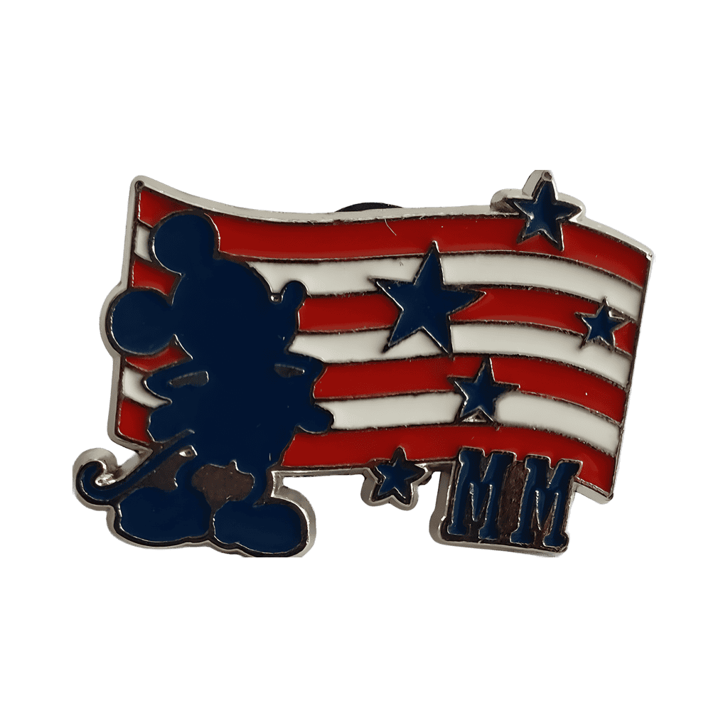 Mickey Silhouette and Flag (Stars & Stripes) Disney pin
