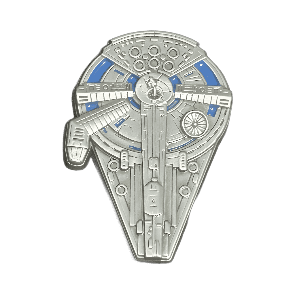Blue and Gray Millennium Falcon Disney pin