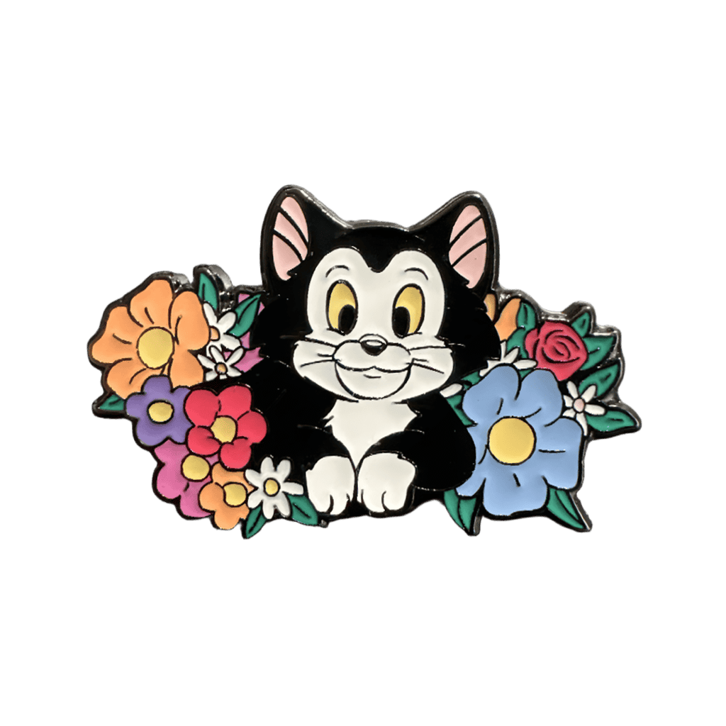 Figaro with Flowers Disney pin
