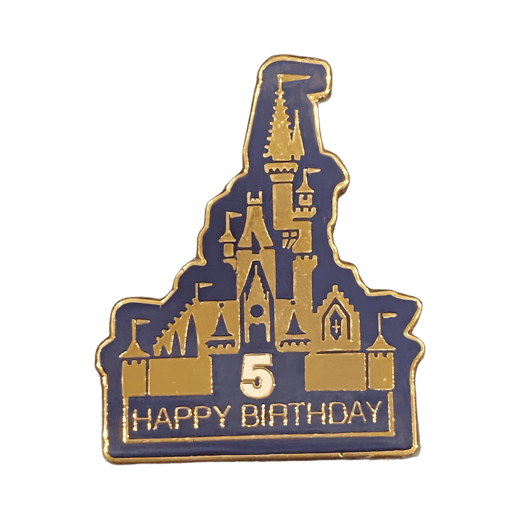 Blue Castle (Happy 5th Birthday) Disney pin