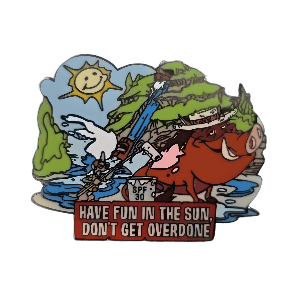 Have Fun in the Sun Don't Get Overdone Pin #7 Alternate Version Disney pin