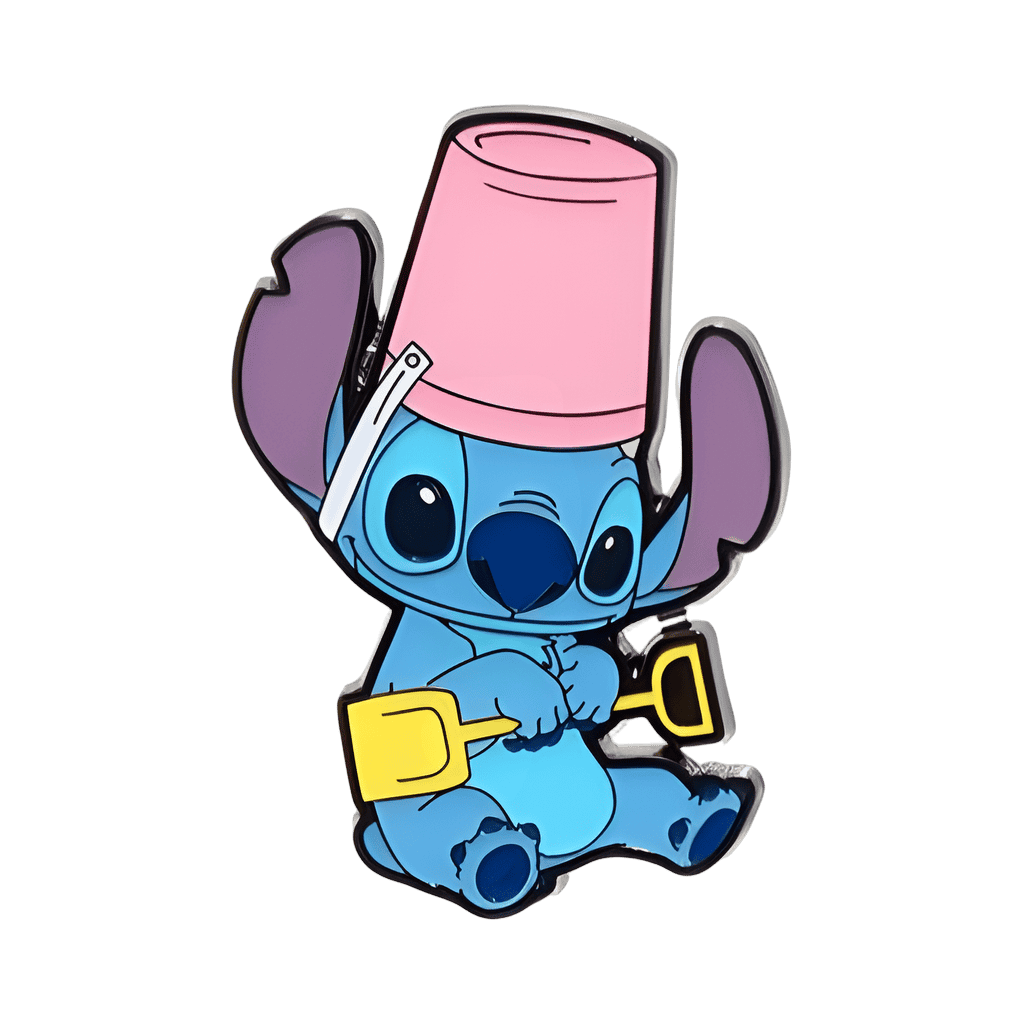 Stitch with Bucket Disney pin