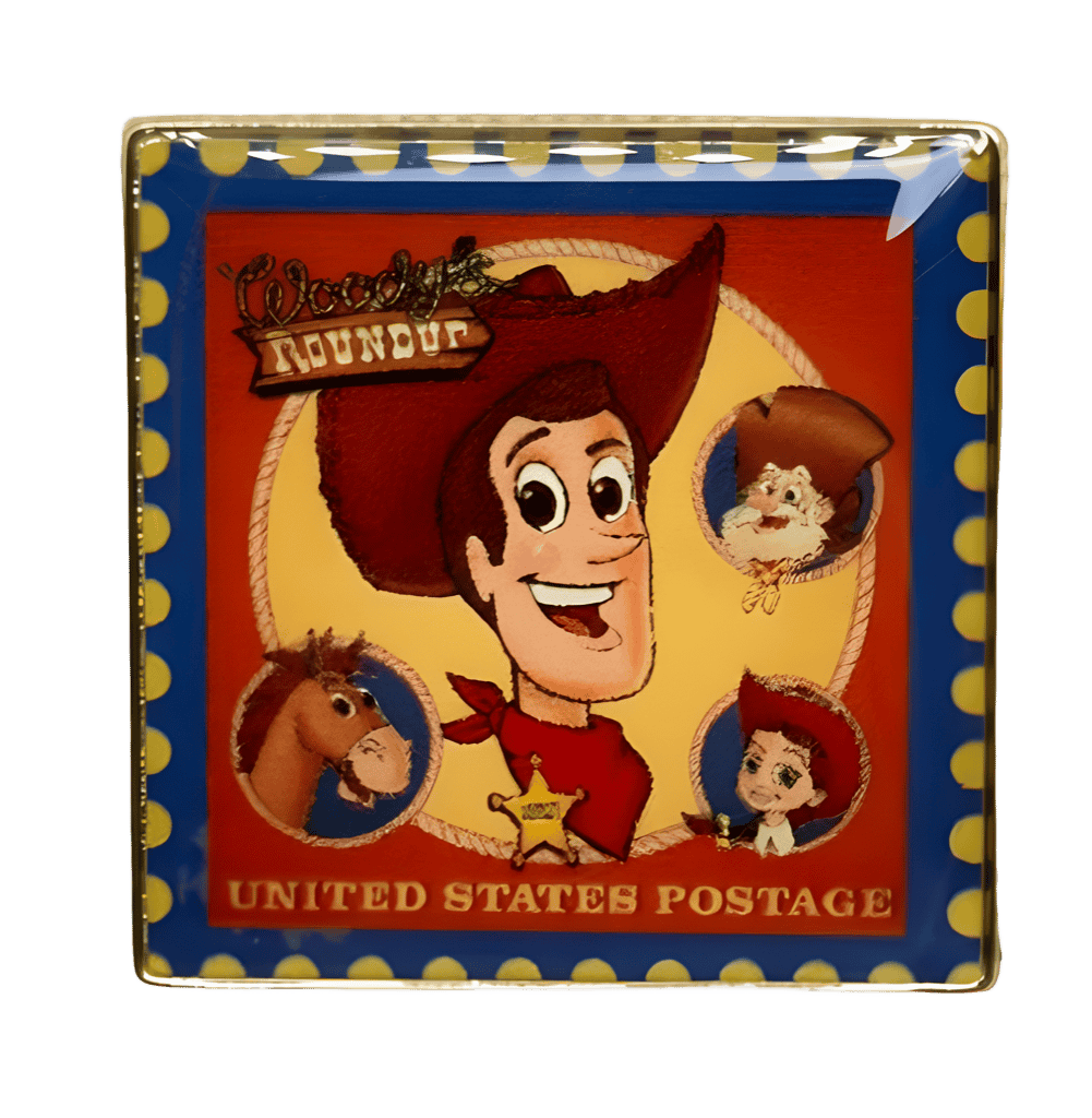 Woody's Roundup Stamp Disney pin