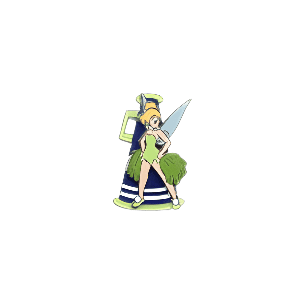 Cheerleader Tinker Bell Disney pin