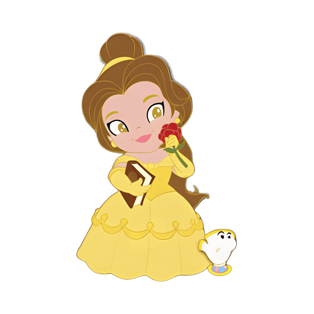 Belle and Chip Disney pin