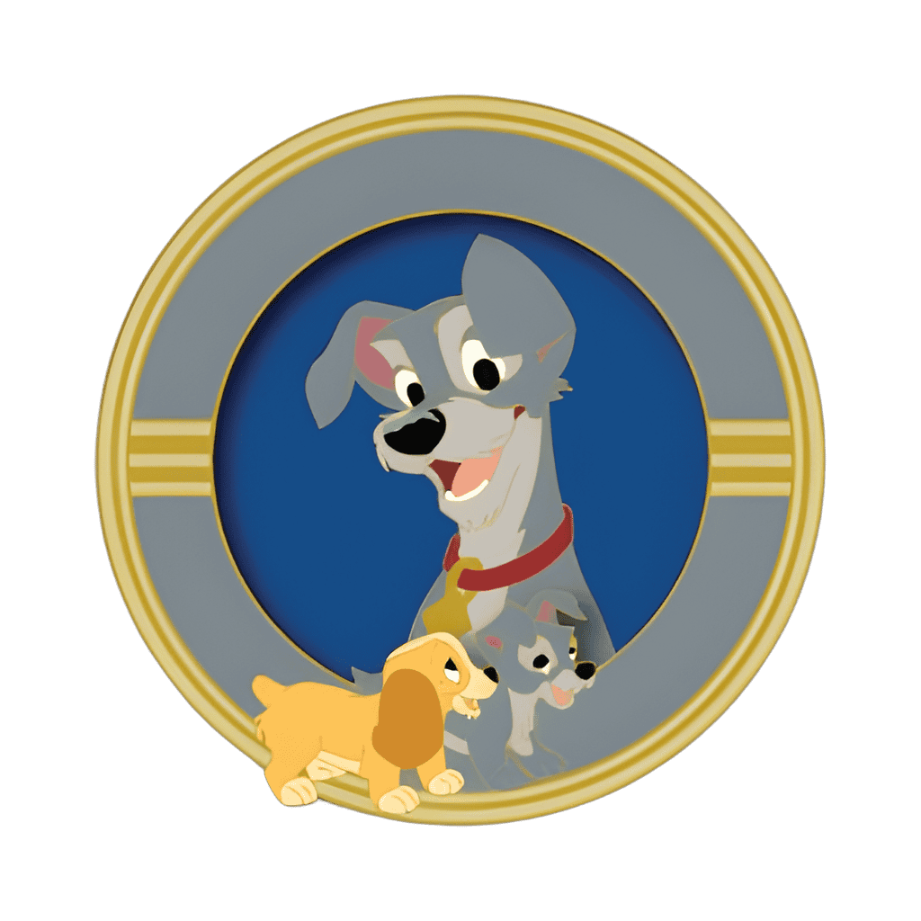 Tramp & Pups Disney pin