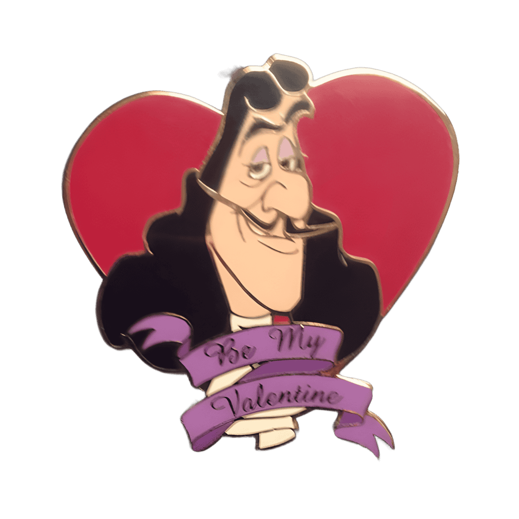 Valentine Capt. Hook (Be My Valentine) Disney pin