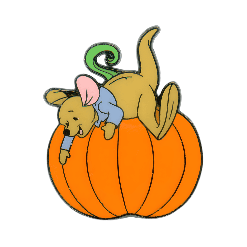 Roo Atop Pumpkin Disney pin