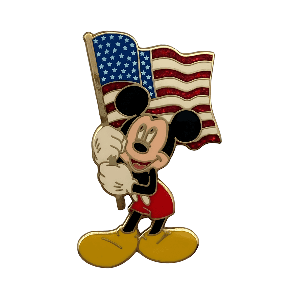 Mickey with American Flag Disney pin