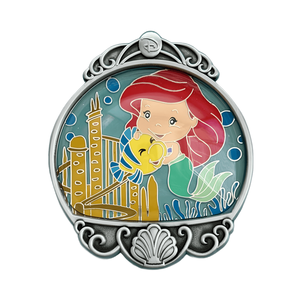 Ariel and Flounder Disney pin