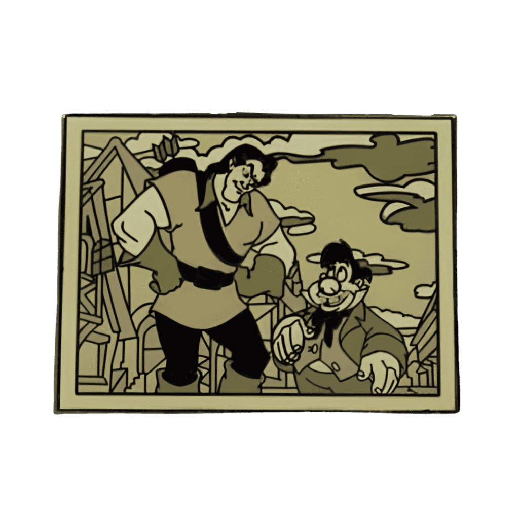 Gaston and LeFou CHASER Disney pin