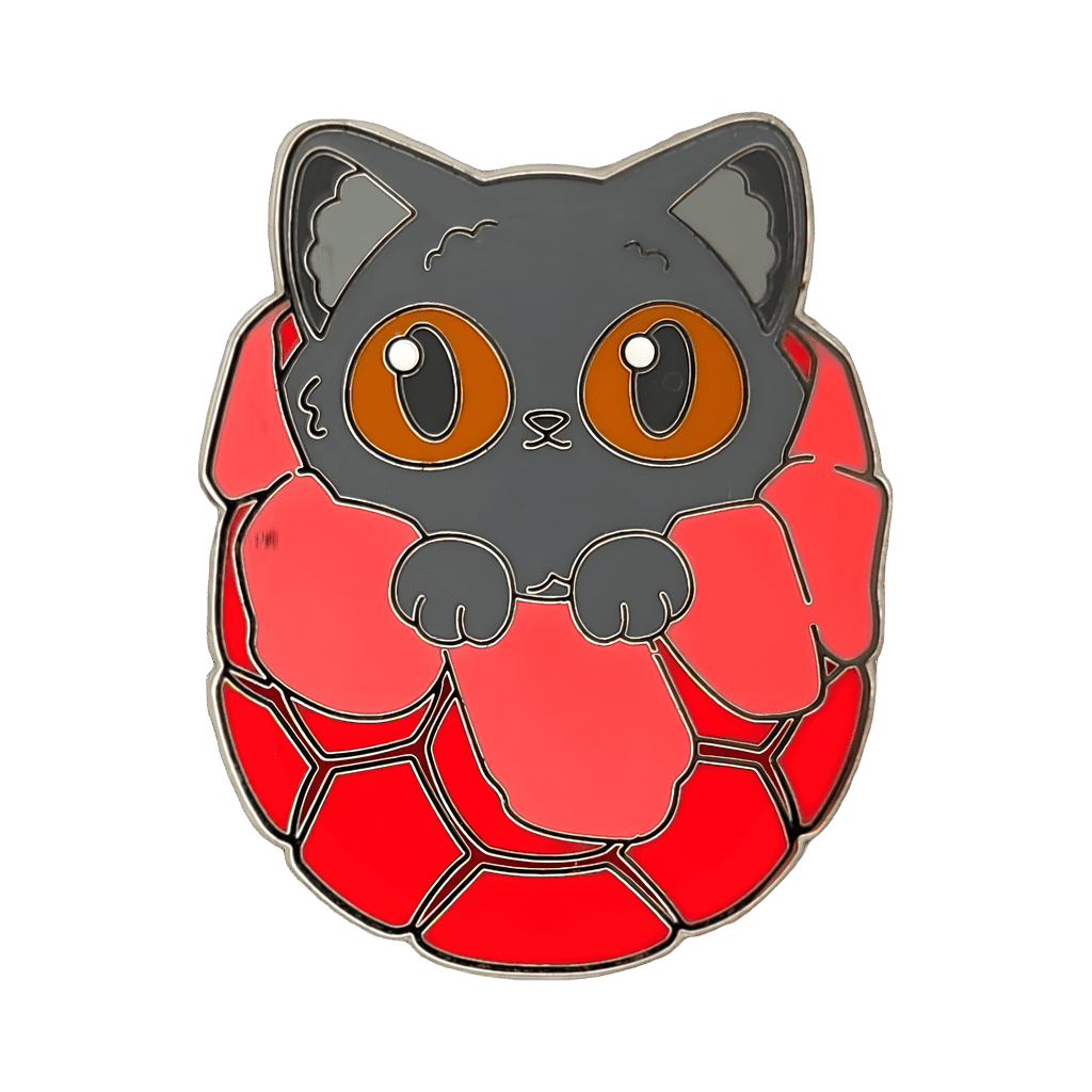 Grey Flerkitten in Egg Hive Disney pin