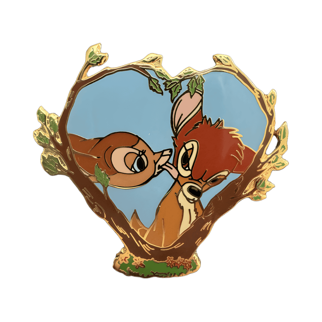 Bambi and Faline in a Heart made of Branches Disney pin