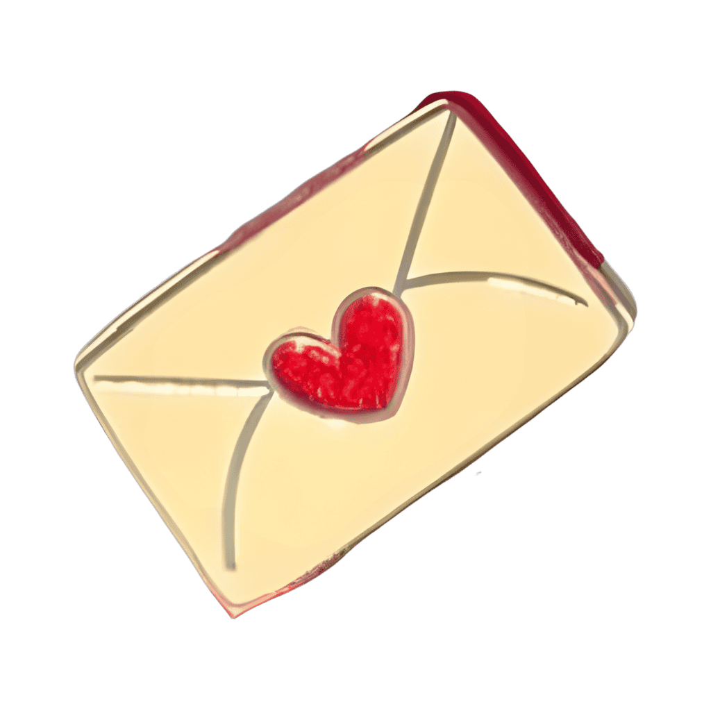 Envelope heart Disney pin