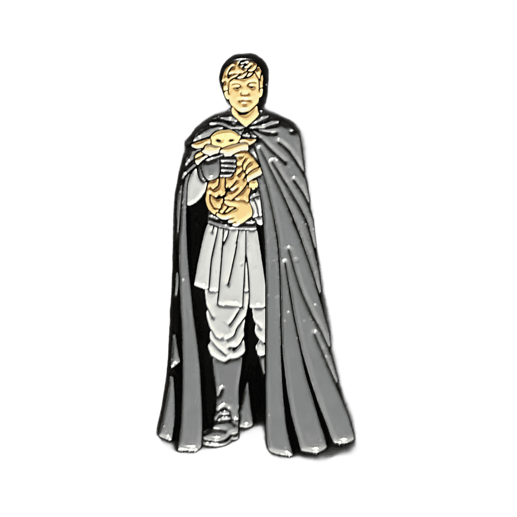 Luke Skywalker and Grogu Disney pin