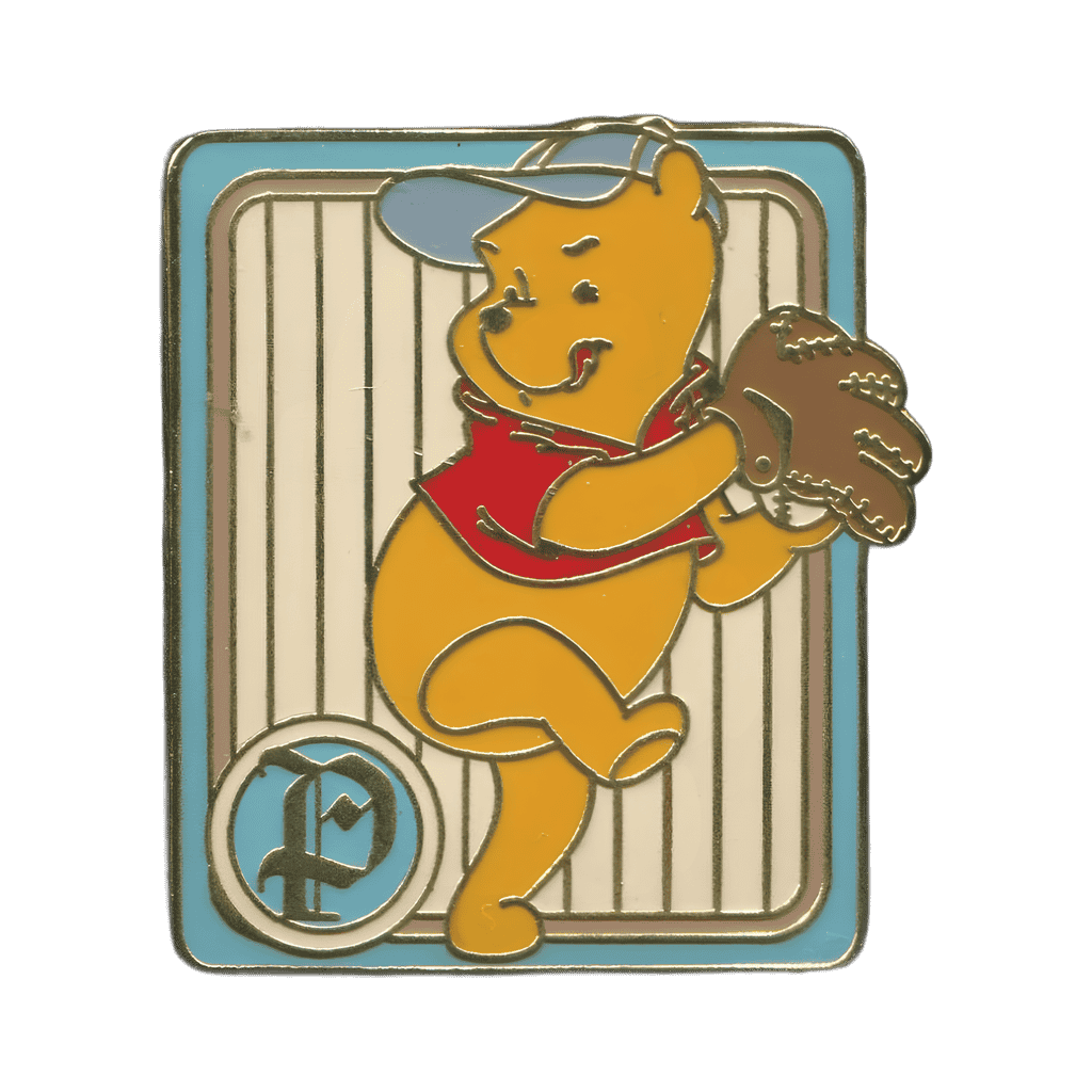Pooh Pitching Disney pin