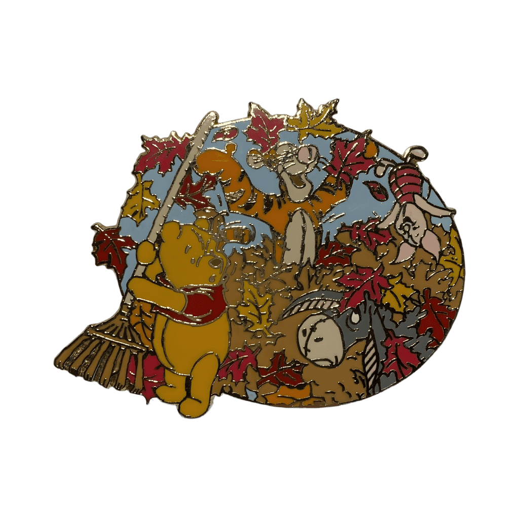 Winnie the Pooh & Friends Raking Leaves Disney pin