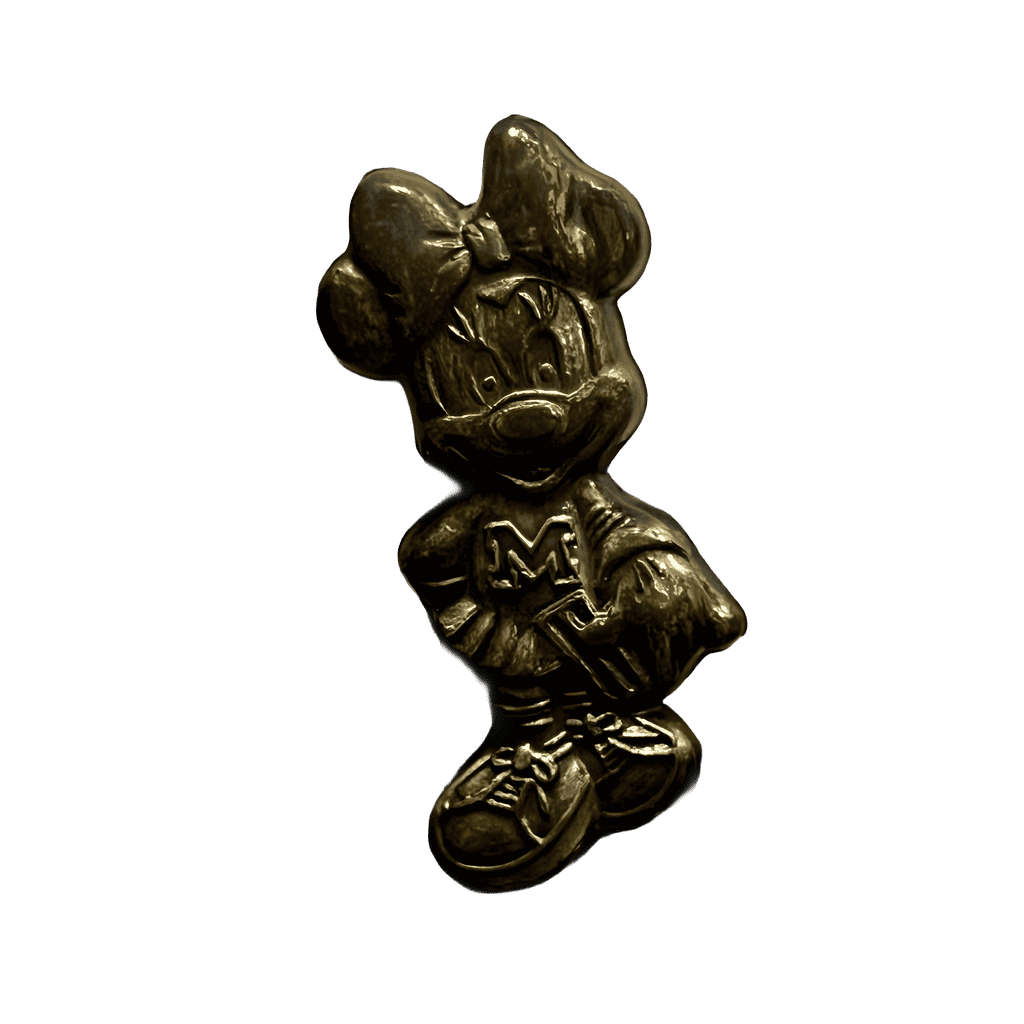Brass Varsity Minnie Disney pin